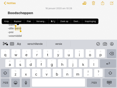 Meerdere woorden selecteren Meerdere woorden selecteren